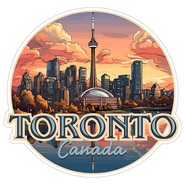 Toronto Canada Sticker 4 Inch — Waterproof Vinyl Decal City Travel Souvenir