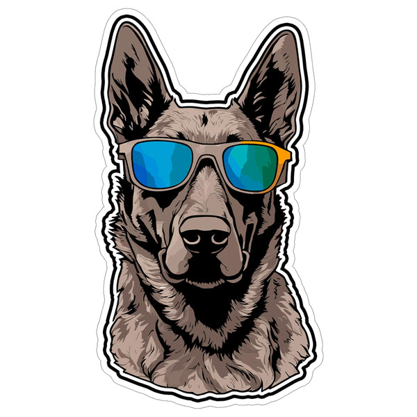 Dutch Shepherd Sticker 4 Inch — Waterproof Vinyl Decal Dutchie Herding Working Dog