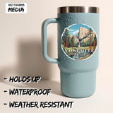 Yosemite National Park California Sticker 4 Inch 2-Pack Waterfall Scenic - Waterproof Vinyl Decal for Laptop Water Bottle Car Tumbler - Durable Funny Aesthetic Long-Lasting Stickers for Adults ID45039 2