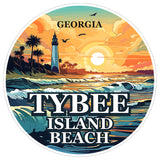 Tybee Island Beach Georgia Sticker 4 Inch Coastal Seaside Ocean Coastal - Waterproof Vinyl Decal for Laptop Water Bottle Car Tumbler - Durable Aesthetic Long-Lasting Stickers for Adults ID44990 8