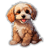 Cavachon Sticker 4 Inch — Waterproof Vinyl Decal Cavalier Bichon Mix Designer 8