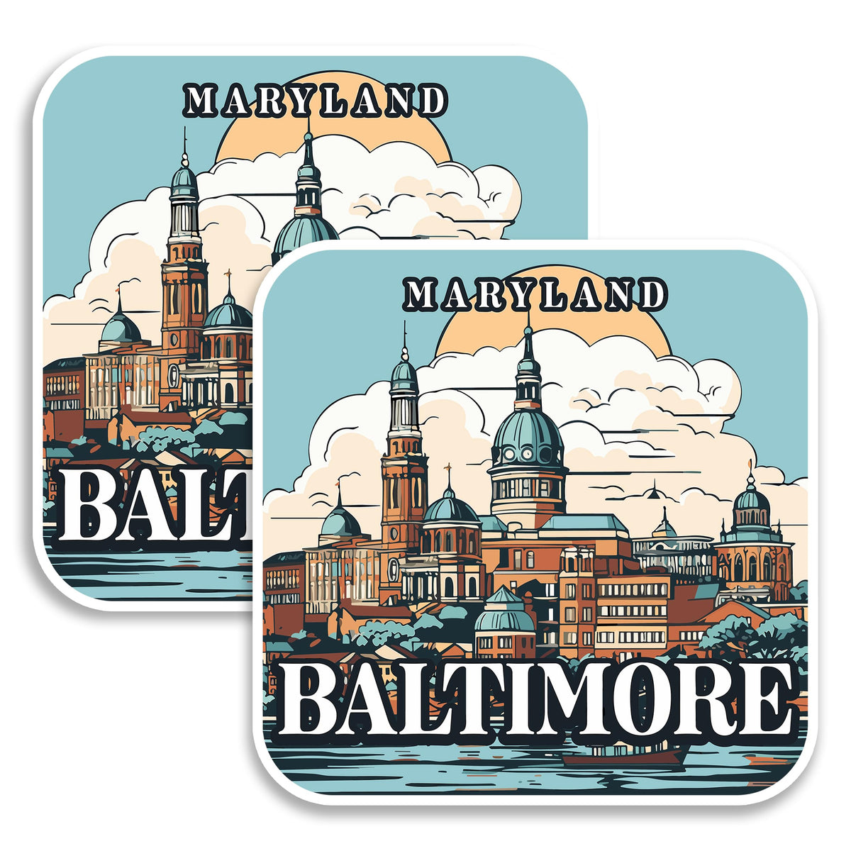 Baltimore Maryland Magnet 2-Pack — 4