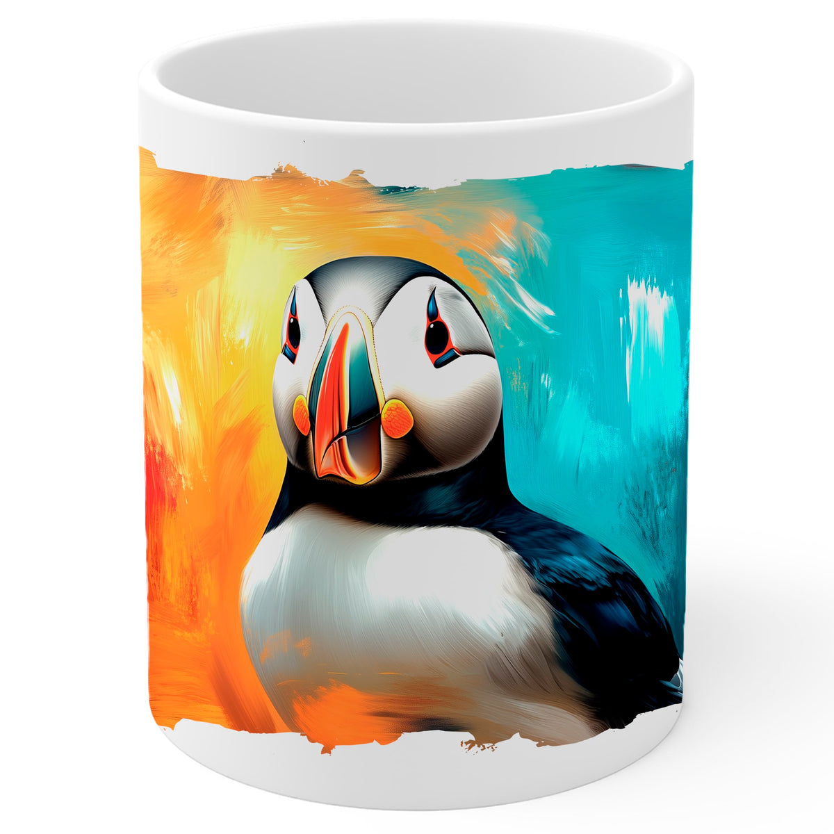 Puffin Coffee Mug 11oz — Ceramic Atlantic Seabird Gift Mug