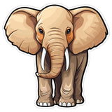 Elephant Sticker 4 Inch — Waterproof Vinyl Decal Savannah Largest Land Animal 8