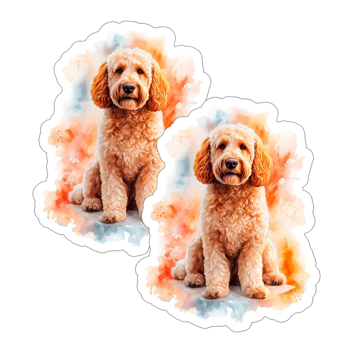 Labradoodle Sticker 2-Pack — 4