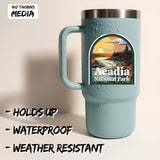 Acadia National Park Maine Sticker 4 Inch 2-Pack Nature Hiking - Waterproof Vinyl Decal for Laptop Water Bottle Car Tumbler - Durable Funny Aesthetic Long-Lasting Stickers for Adults ID45039 2