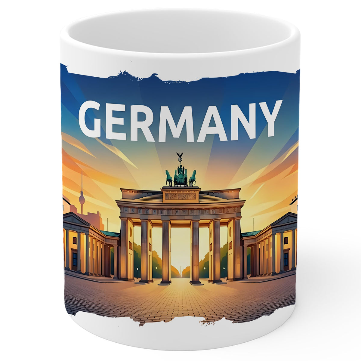 Germany Coffee Mug 11oz — White Ceramic European Heritage Mug