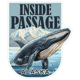 Inside Passage Alaska Sticker 4 Inch — Waterproof Vinyl Decal City Travel Souvenir 1