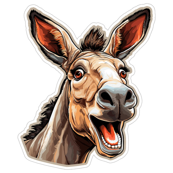 Mule Sticker 4 Inch — Waterproof Vinyl Decal Pack Animal Hybrid Farm