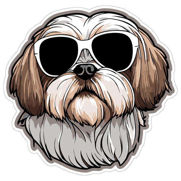 Shih Tzu Sticker 4 Inch — Waterproof Vinyl Decal Lion Dog Imperial Toy