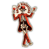 Social Distortion Skeleton Sticker 4 Inch — Waterproof Vinyl Decal Punk Rock Skeleton Aesthetic 1