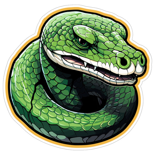 Snake Sticker 4 Inch — Waterproof Vinyl Decal Reptile Exotic Pet Herp