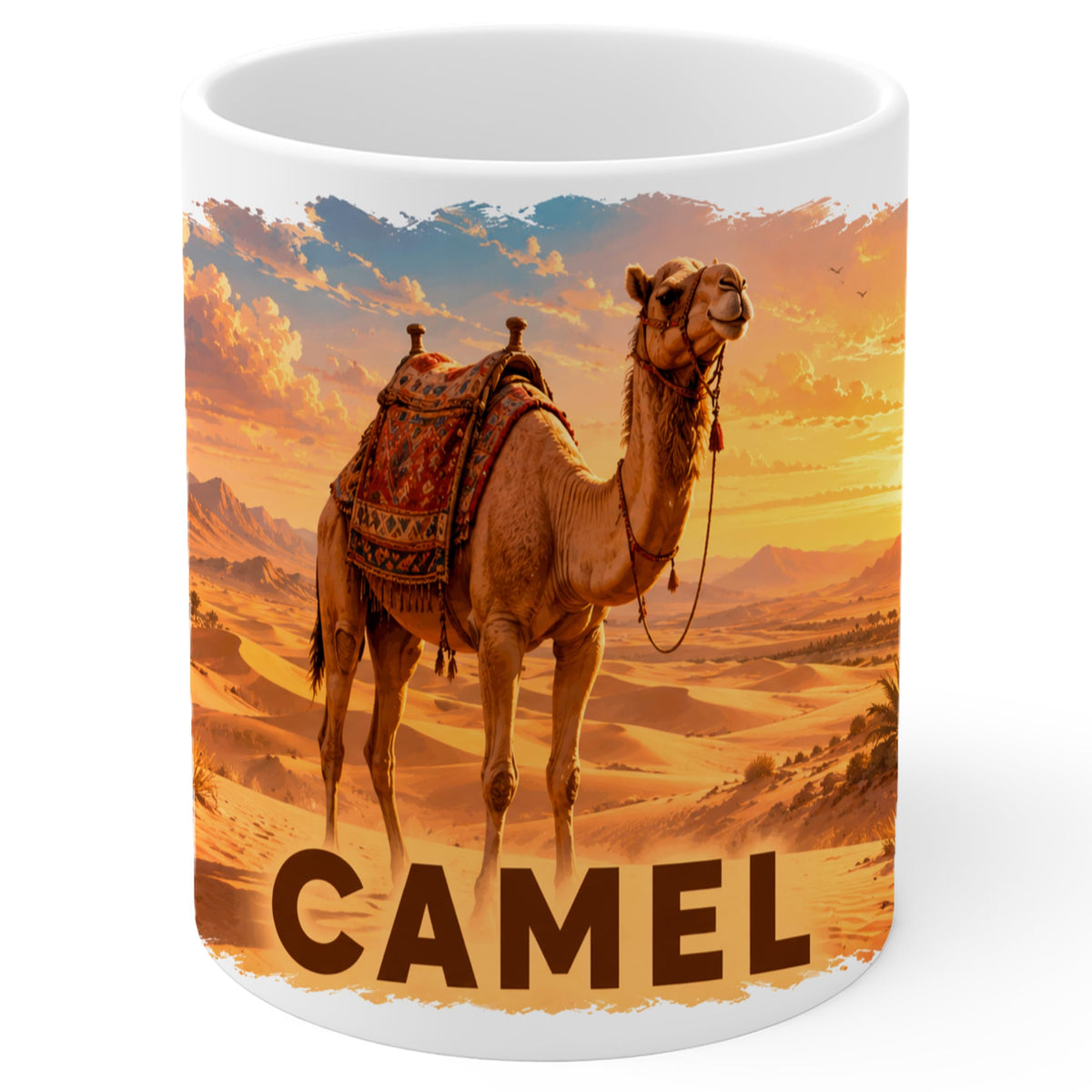 Camel Mug 11oz — White Ceramic Coffee Mug