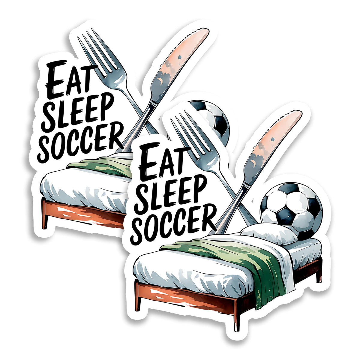 Eat Sleep Soccer Magnet 2-Pack — 4