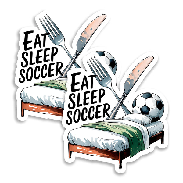 Eat Sleep Soccer Magnet 2-Pack — 4