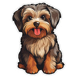 Morkie Sticker 4 Inch — Waterproof Vinyl Decal Maltese Yorkie Mix Designer 1