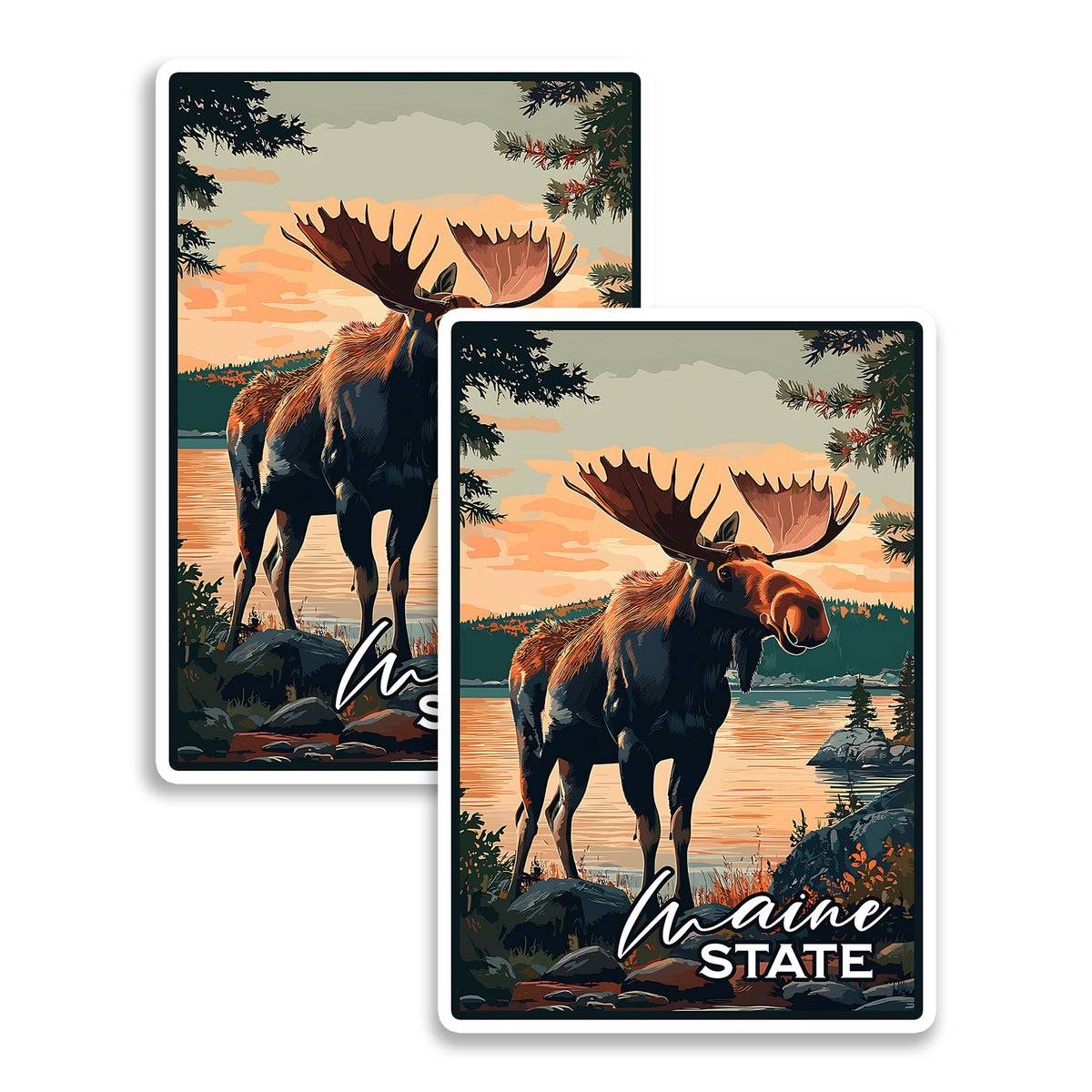 Maine State Magnet 2-Pack — 4