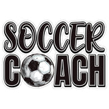 Soccer Coach Sport Sticker 4 Inch — Waterproof Vinyl Decal Whistle Manager Strategy 1