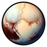 Pluto Planet Sticker 4 Inch — Waterproof Vinyl Decal Dwarf Planet Still a Planet 1