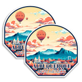 Albuquerque New Mexico Magnet 2-Pack — 4