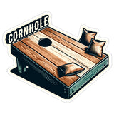 Cornhole Sport Sticker 4 Inch — Waterproof Vinyl Decal Beanbag Board Toss Tailgate 8
