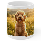 Goldendoodle Coffee Mug 11oz — Ceramic Curly Doodle Mix Gift Mug 1