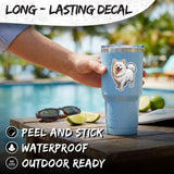American Eskimo Dog Sticker 4 Inch — Waterproof Vinyl Decal Eskie Spitz Fluffy 3