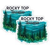 Rocky Top Tennessee Sticker 4 Inch 2-Pack - Waterproof Vinyl Decal for Laptop Water Bottle Car Tumbler - Durable Aesthetic Long-Lasting Stickers for Adults ID45039 1