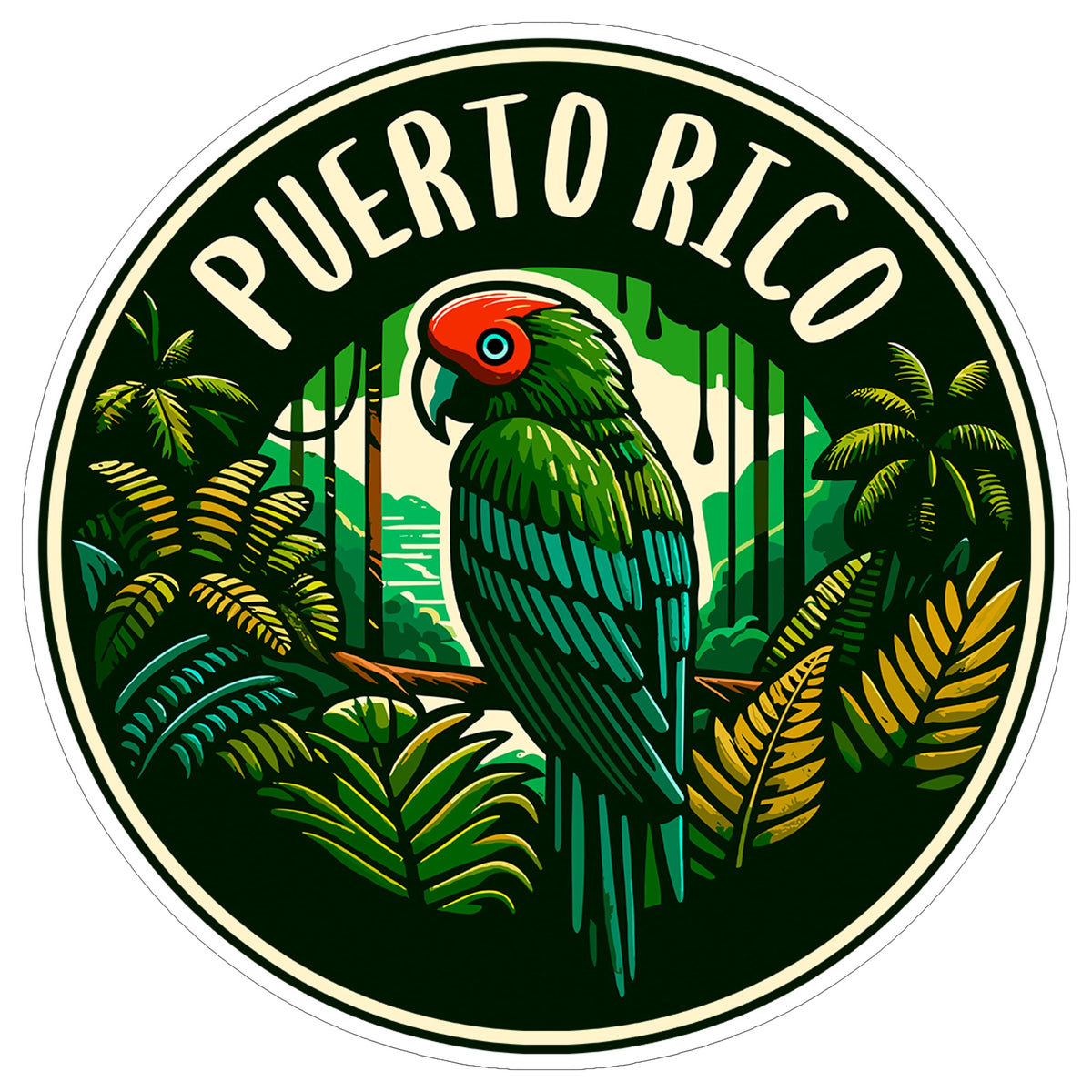 Puerto Rico Sticker 4 Inch — Waterproof Vinyl Decal Travel Souvenir