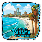 Panama City Beach Florida Sticker 4 Inch — Waterproof Vinyl Decal Ocean Coastal 1