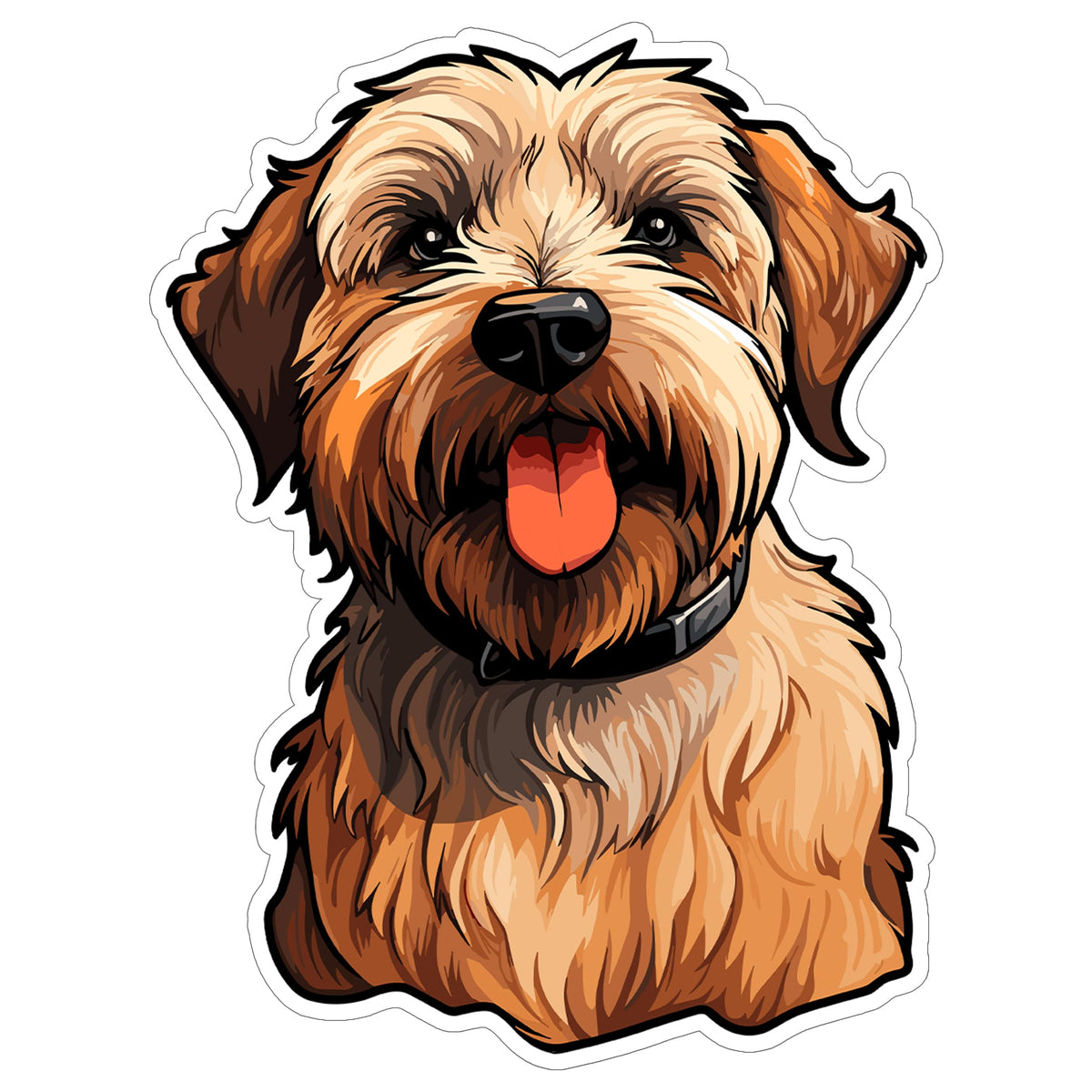 Wheaten Terrier Sticker 4 Inch — Waterproof Vinyl Decal Family Dog Irish