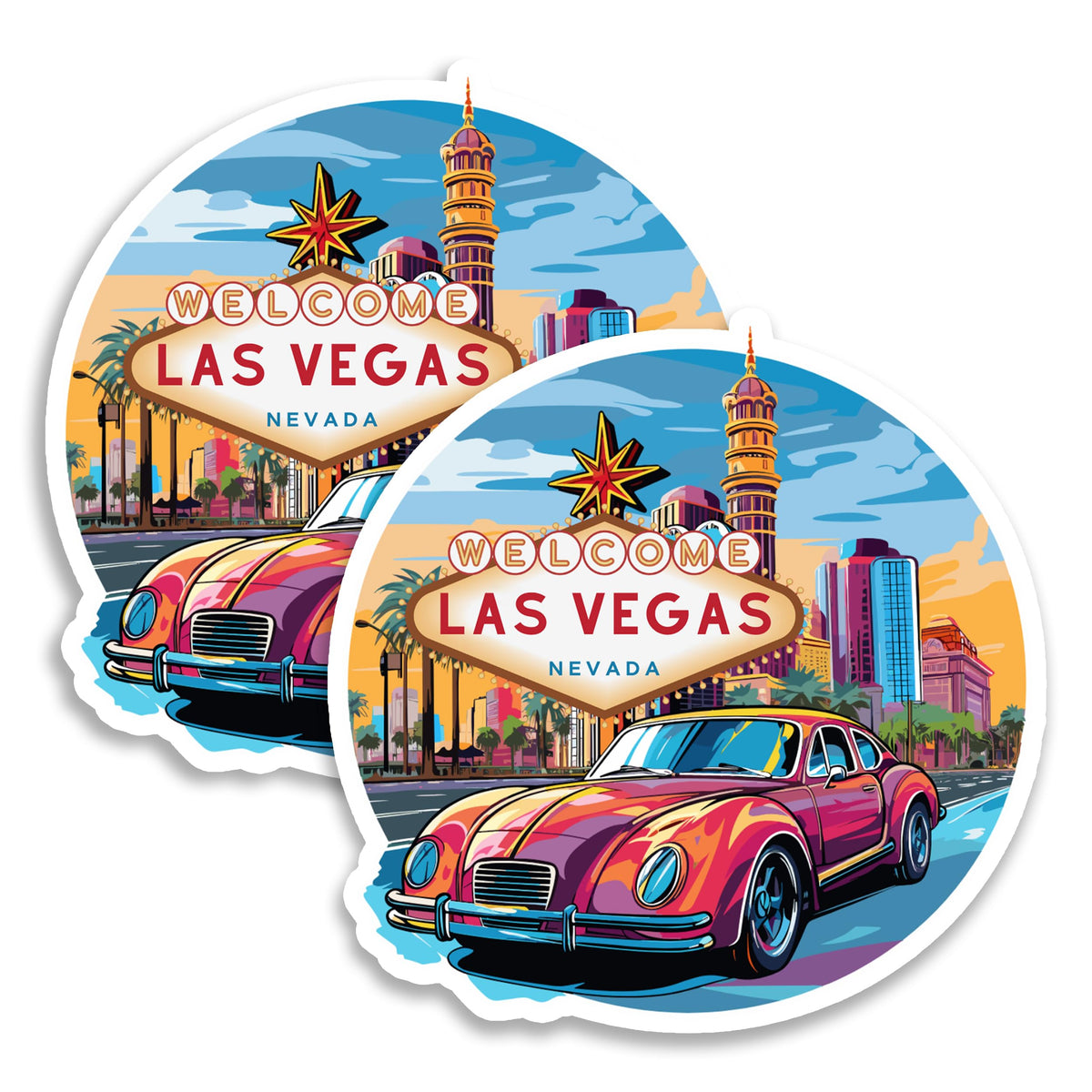 Las Vegas Nevada Magnet 2-Pack — 4