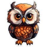 Owl Sticker 4 Inch — Waterproof Vinyl Decal Wise Nocturnal Raptor 1