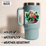 Belize Sticker 4 Inch 2-Pack - Waterproof Vinyl Decal for Laptop Water Bottle Car Tumbler - Durable Aesthetic Long-Lasting Stickers for Adults ID45039 2