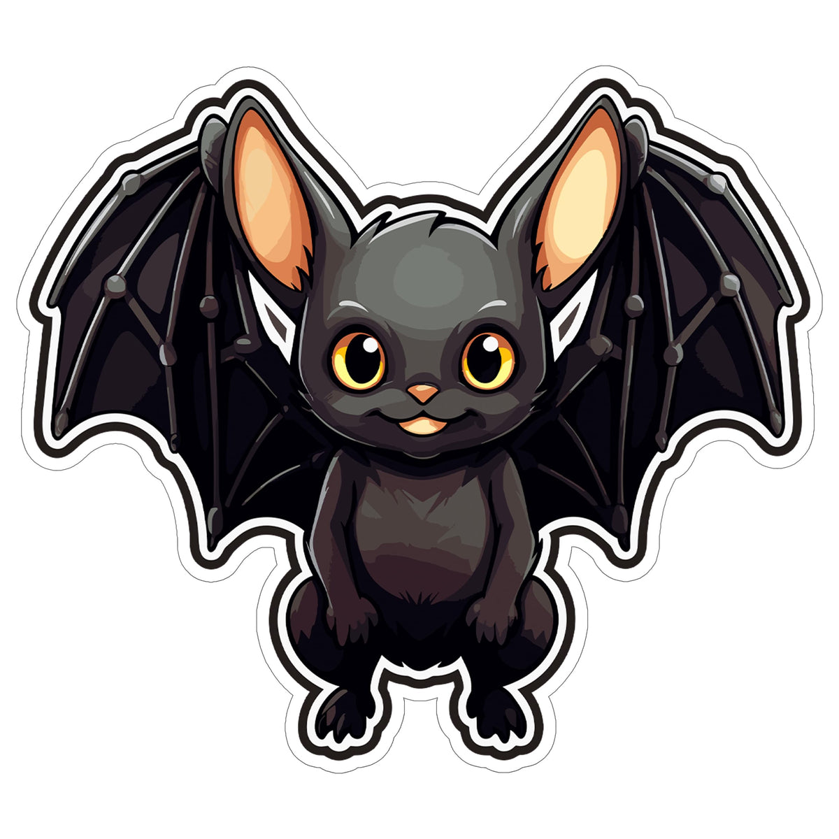 Bat Sticker 4 Inch — Waterproof Vinyl Decal Nocturnal Flying Mammal