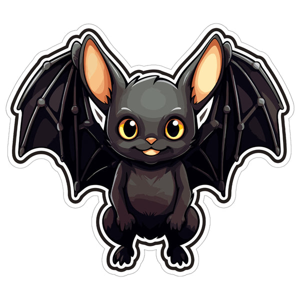 Bat Sticker 4 Inch — Waterproof Vinyl Decal Nocturnal Flying Mammal
