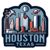 Houston Texas Sticker 4 Inch City Travel Souvenir Destination - Waterproof Vinyl Decal for Laptop Water Bottle Car Tumbler - Durable Aesthetic Long-Lasting Stickers for Adults ID44990 8