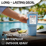 Mom Nutrition Facts Sticker 4 Inch — Waterproof Vinyl Decal Funny Label Gag Gift 3