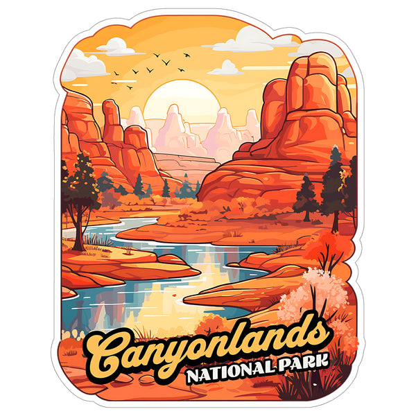 Canyonlands National Park Utah Sticker 4 Inch — Waterproof Vinyl Decal Scenic Landmark