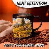 Bernedoodle Mug 11oz — Black Ceramic Coffee Mug 3