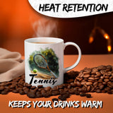 Tennis Coffee Mug 11oz — Ceramic Racket & Court Gift Mug for Tennis Players 3