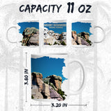 Mount Rushmore National Memorial Mug 11oz — White Ceramic South Dakota Mug 2
