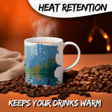 Duck Coffee Mug 11oz — White Ceramic Mallard Waterfowl Gift Mug 3