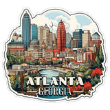 Atlanta Georgia Sticker 4 Inch Travel Souvenir City Destination - Waterproof Vinyl Decal for Laptop Water Bottle Car Tumbler - Durable Aesthetic Long-Lasting Stickers for Adults ID44990 1