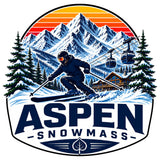 Aspen Snowmass Sticker 4 Inch — Waterproof Vinyl Decal 1