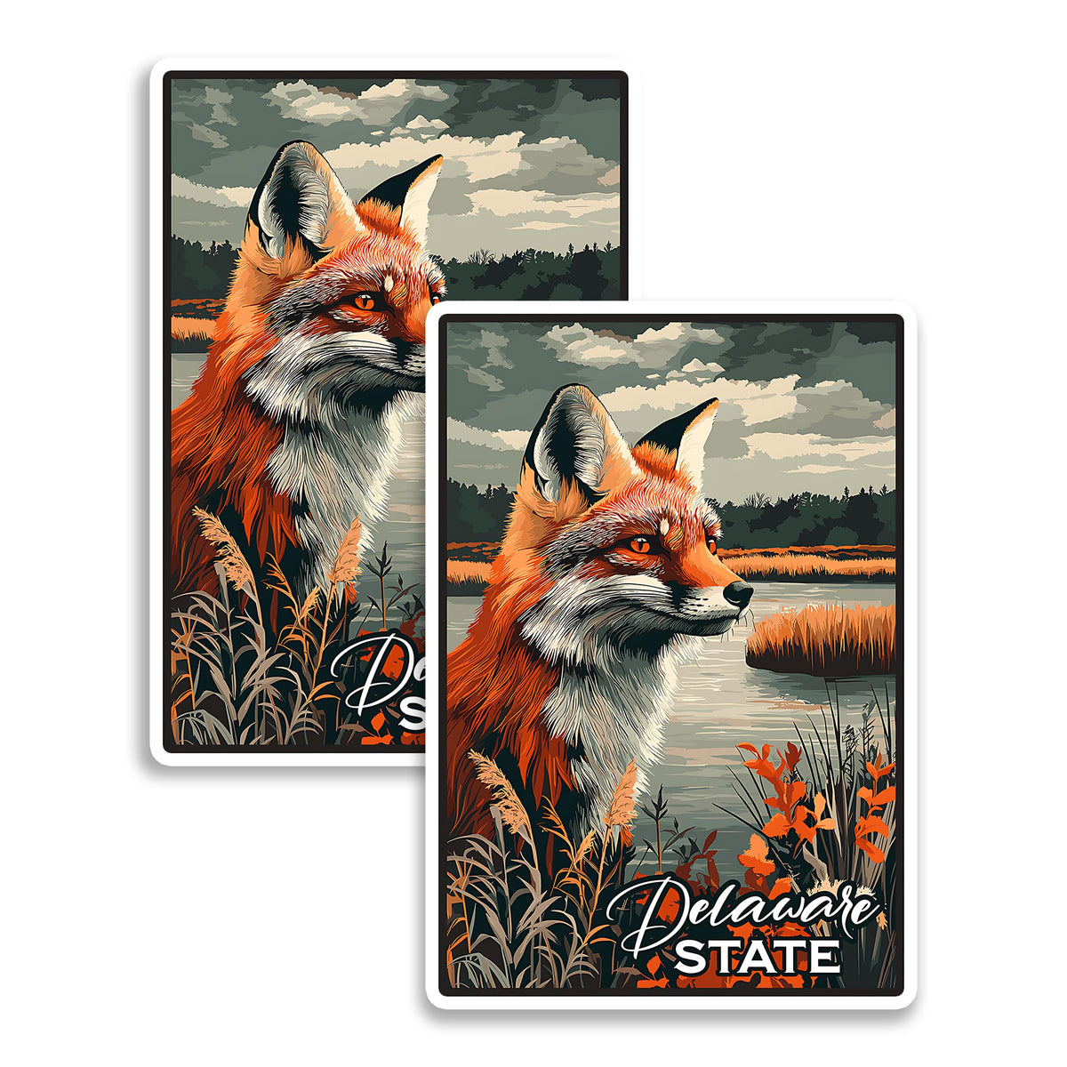 Delaware State Magnet 2-Pack — 4