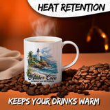 Amber Cove Dominican Republic Mug 11oz — White Ceramic Travel Mug 3
