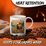 Montana State Coffee Mug 11oz — White Ceramic Treasure State Mug 3