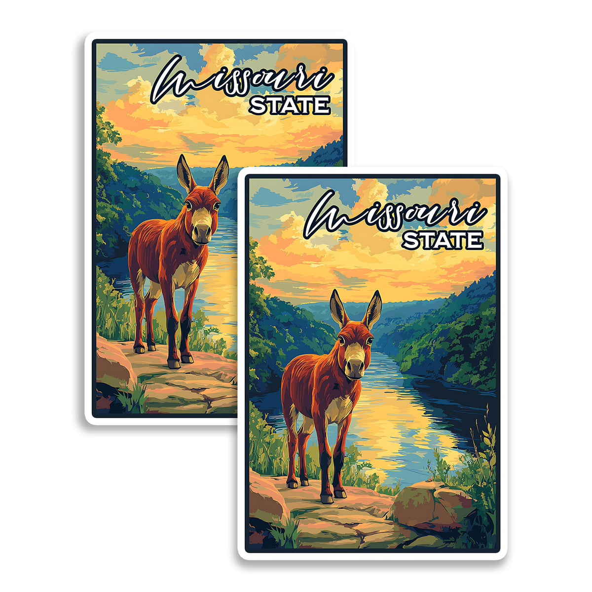 Missouri State Magnet 2-Pack — 4