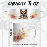 German Shepherd Coffee Mug 11oz — Ceramic GSD K9 Police Dog Mug 2